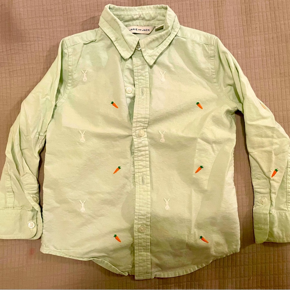 Janie and Jack Easter button down shirt